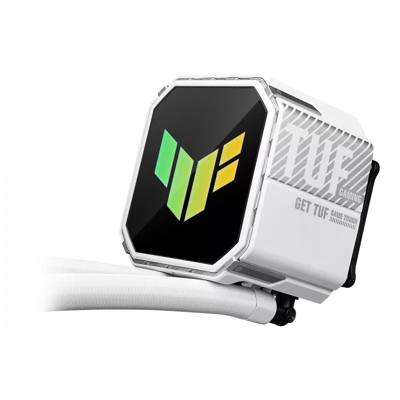 Refrigeración líquida todo en uno ASUS TUF Gaming LC III 360 ARGB White Edition – 360 mm, ventilador de 120 mm, compatible con LGA1700/1200, AM4/AM5