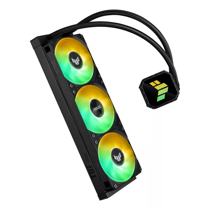 Refrigeración líquida todo en uno ASUS TUF GAMING LC III 360 ARGB – ventiladores de 120 mm, compatible con AM4/LGA1200/LGA1700/AM5, negro