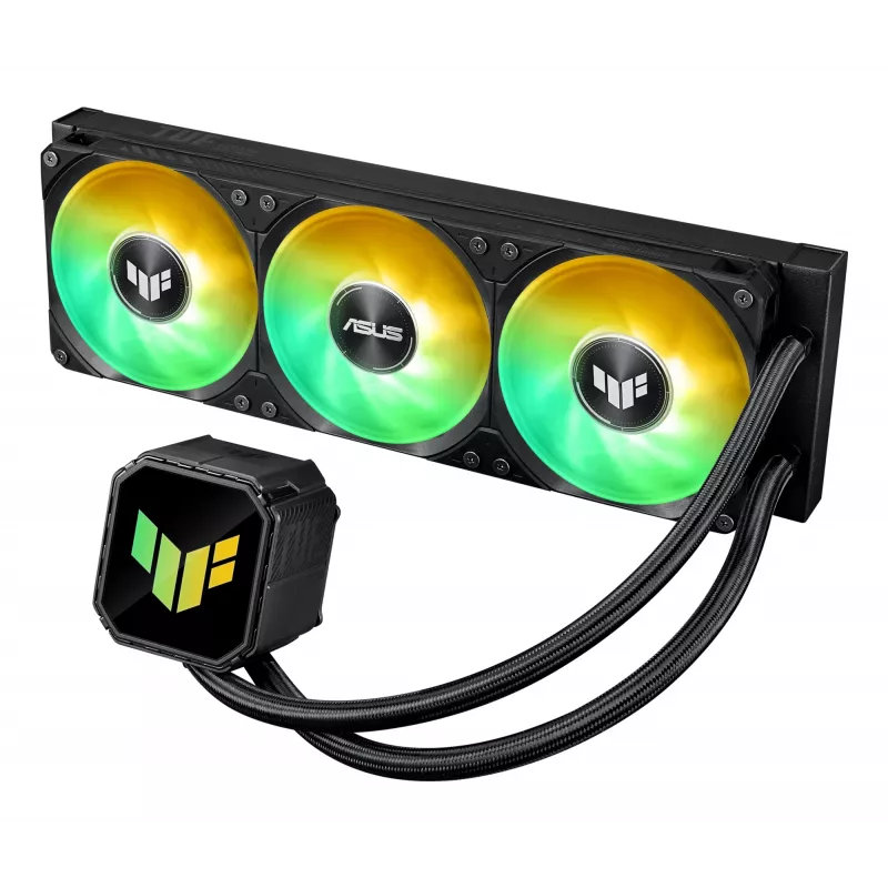 Refrigeración líquida todo en uno ASUS TUF GAMING LC III 360 ARGB – ventiladores de 120 mm, compatible con AM4/LGA1200/LGA1700/AM5, negro