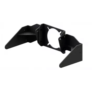 Placa de montaje para base de volante de carreras Res-Tech GT DD SUPPORT SIMUCUBE, negro, 2 kg, compatible con GT-Cockpit