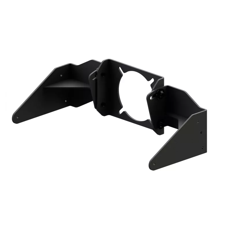 Placa de montaje para base de volante de carreras Res-Tech GT DD SUPPORT SIMUCUBE, negro, 2 kg, compatible con GT-Cockpit