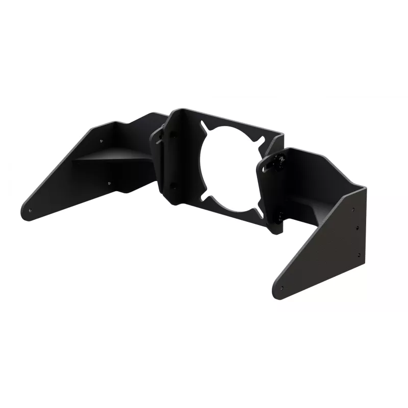Placa de montaje para base de volante de carreras Res-Tech GT DD SUPPORT SIMUCUBE, negro, 2 kg, compatible con GT-Cockpit