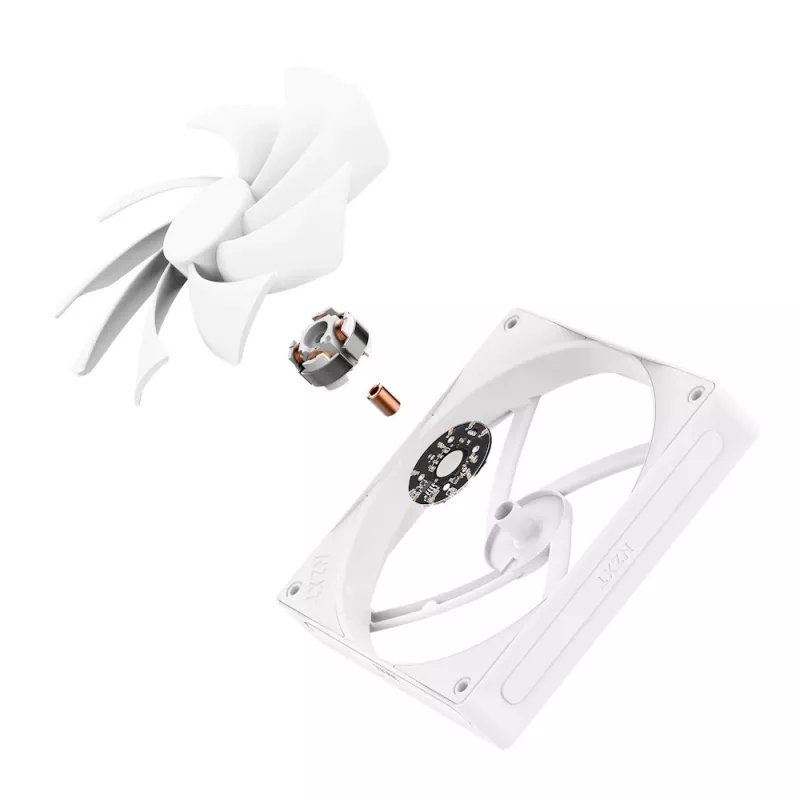 Disipador CPU NZXT F140Q 140mm Quiet Airflow Pwm blanco