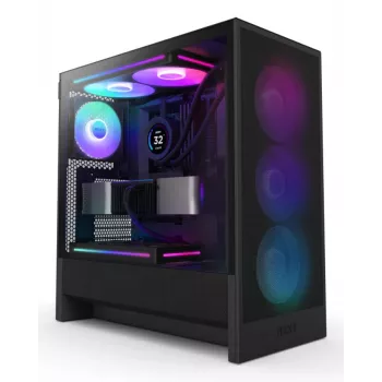 Caja CPU NZXT H7 Flow 2024 RGB Mid Tower Airflow ATX Negra