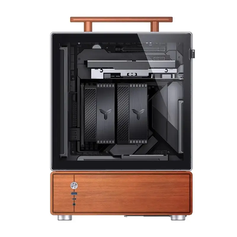 Caja PC Jonsbo T7 Midi Tower mATX Tempered Glass Plata