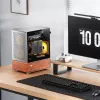 Caja PC Jonsbo T7 Midi Tower mATX Tempered Glass Plata