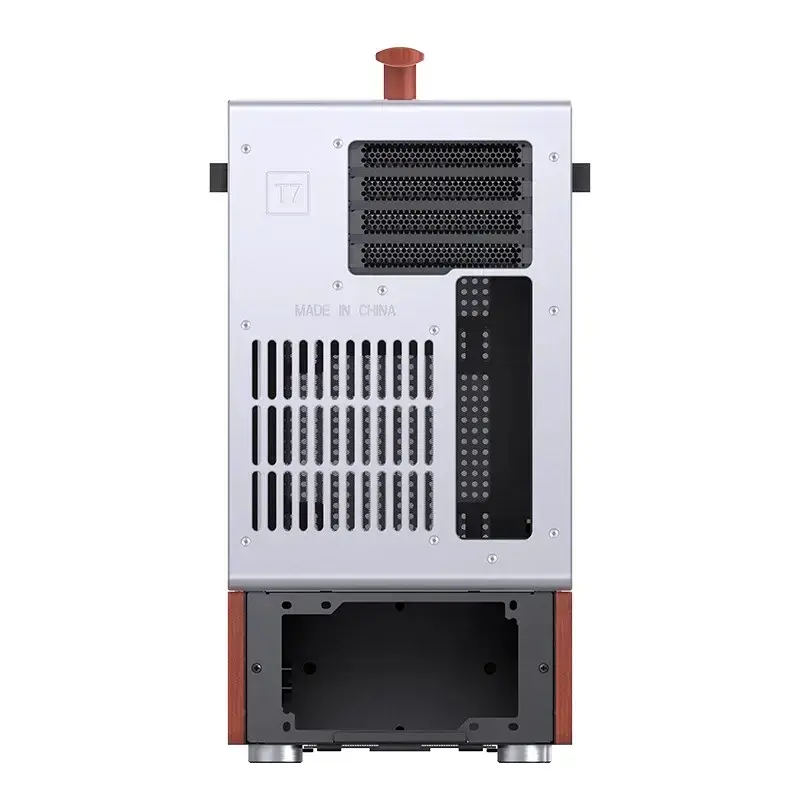 Caja PC Jonsbo T7 Midi Tower mATX Tempered Glass Plata