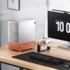 Caja PC Jonsbo T7 Midi Tower mATX Tempered Glass Plata