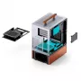 Caja PC Jonsbo T7 Midi Tower mATX Tempered Glass Plata