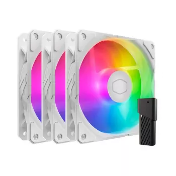 Ventiladores de caja Cooler Master SickleFlow Edge 120 ARGB 3-in-1, 3x 120 mm, blancos, MFX-B2DW-253P2-R2