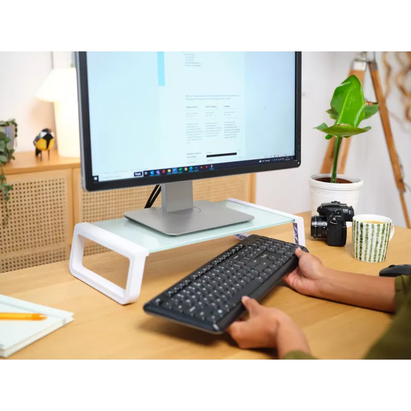 Soporte de monitor / base de escritorio Trust 25351 transparente, blanco