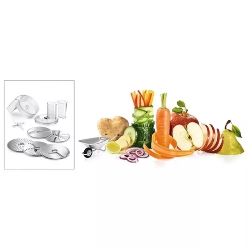 Accesorio para batidora Bosch MUZ 5VL1 carcasa de acero inoxidable para robots de cocina