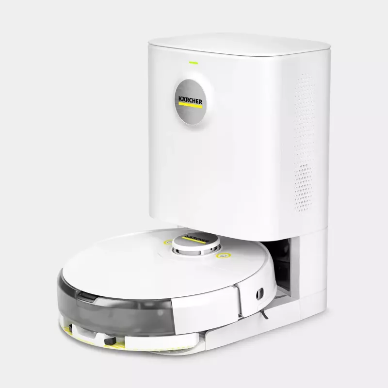 Kärcher RCV 5 estación de aspiración 2.269-643.0, base de carga para robot aspirador, 4 l, blanca