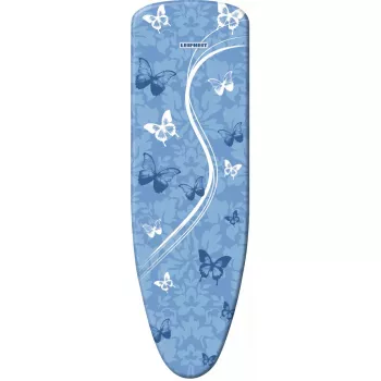Funda acolchada para tabla de planchar Leifheit 71606 — algodón/poliéster/poliuretano, compatible con 1250 × 400 mm, azul