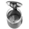 Hervidor de agua eléctrico Adler AD 1305 G — 1,7 L, 2200 W, termostato regulable, indicador LED, gris