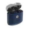 Afeitadora rotativa Adler AD 2937, 2 cabezales giratorios, batería de Li-Ion 250 mAh recargable, lavable, inalámbrica, azul