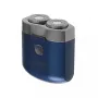 Afeitadora rotativa Adler AD 2937, 2 cabezales giratorios, batería de Li-Ion 250 mAh recargable, lavable, inalámbrica, azul