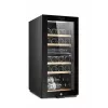 Vinoteca termoeléctrica Adler AD 8080, de libre instalación negra, 24 botellas, 2 zonas, 60 L, control táctil