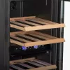 Vinoteca termoeléctrica Adler AD 8080, de libre instalación negra, 24 botellas, 2 zonas, 60 L, control táctil