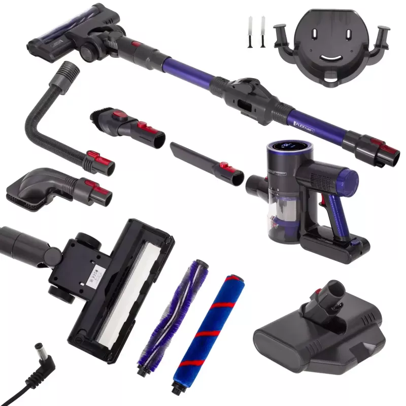 Adler AD 7061 aspirador vertical sin cables, apto para alérgicos, negro/azul