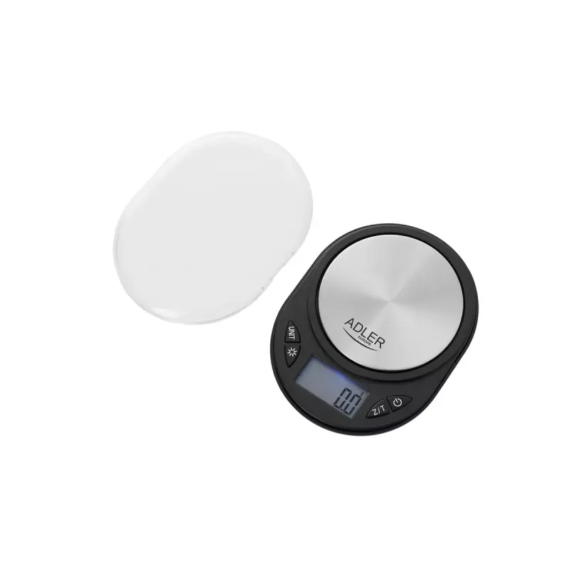 Báscula de precisión Adler AD 3162 – 750 g de capacidad, 0,1 g de precisión, negra