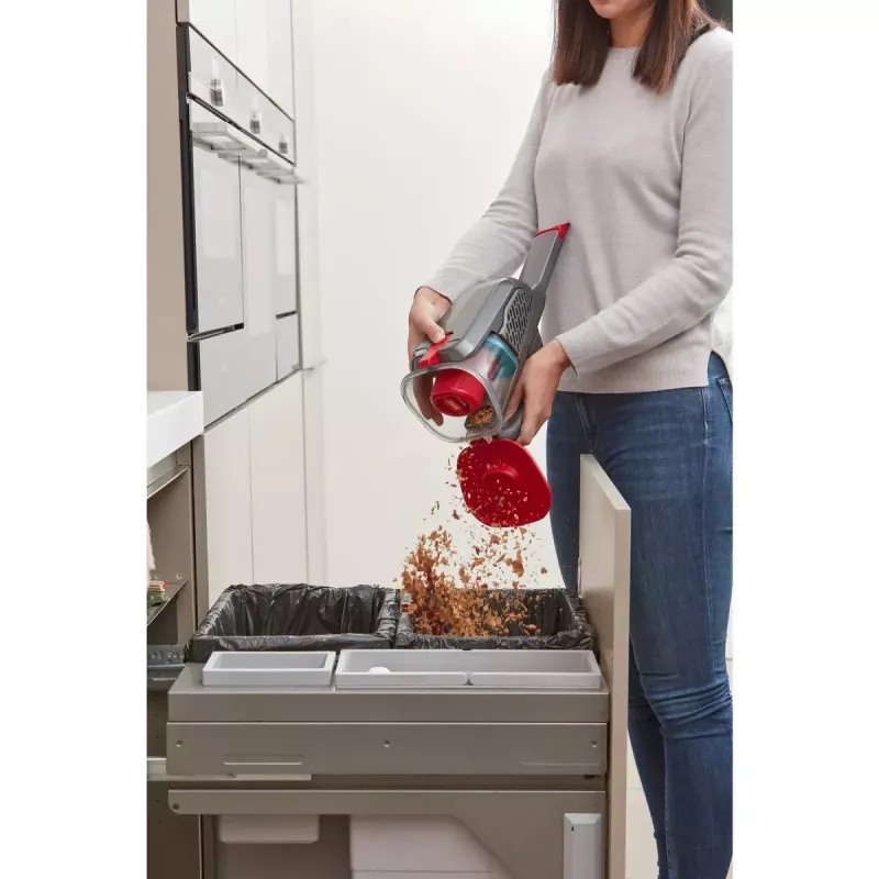 Aspirador de mano Black & Decker BHHV315J — 12V inalámbrico, 20 AW de potencia de succión, 0,7 L sin bolsa, 16 min de autonomía