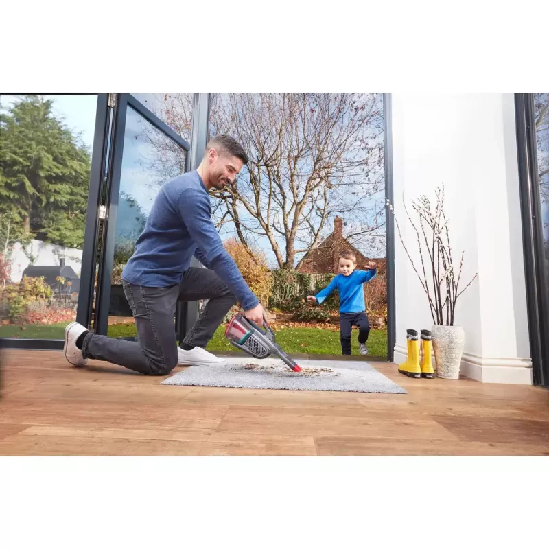 Aspirador de mano Black & Decker BHHV315J — 12V inalámbrico, 20 AW de potencia de succión, 0,7 L sin bolsa, 16 min de autonomía
