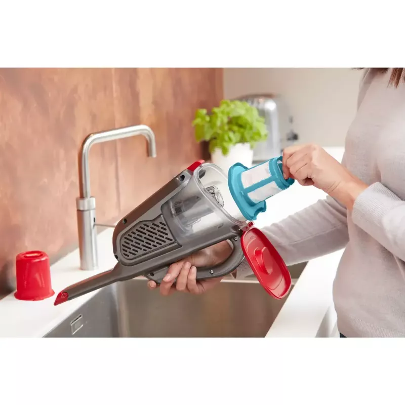 Aspirador de mano Black & Decker BHHV315J — 12V inalámbrico, 20 AW de potencia de succión, 0,7 L sin bolsa, 16 min de autonomía