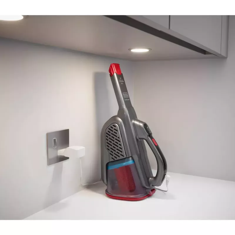 Aspirador de mano Black & Decker BHHV315J — 12V inalámbrico, 20 AW de potencia de succión, 0,7 L sin bolsa, 16 min de autonomía