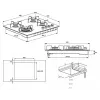 Placa de cocina Beko HILG 64220 S negra empotrable gas 4 zonas