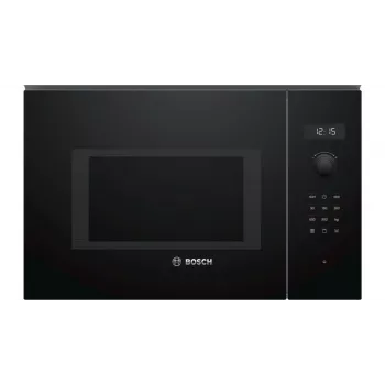 Microondas Bosch Serie 6 BEL554MB0 negro, microondas combinado de acero inoxidable empotrable 25 L 900 W
