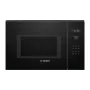 Microondas Bosch Serie 6 BEL554MB0 negro, microondas combinado de acero inoxidable empotrable 25 L 900 W