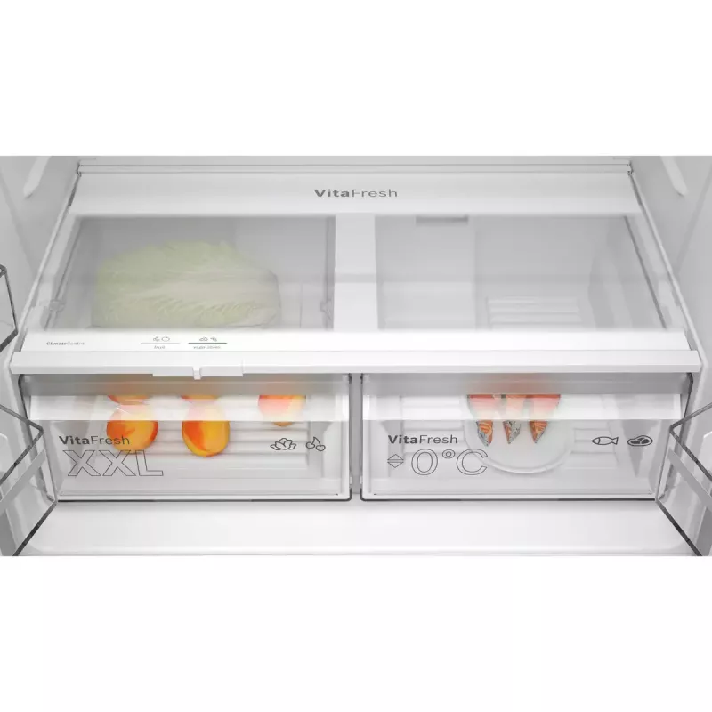 Frigorífico side-by-side Bosch Serie 4 KFN96VPEA, 605 L (frigorífico 405 L / congelador 200 L), NoFrost, acero inoxidable