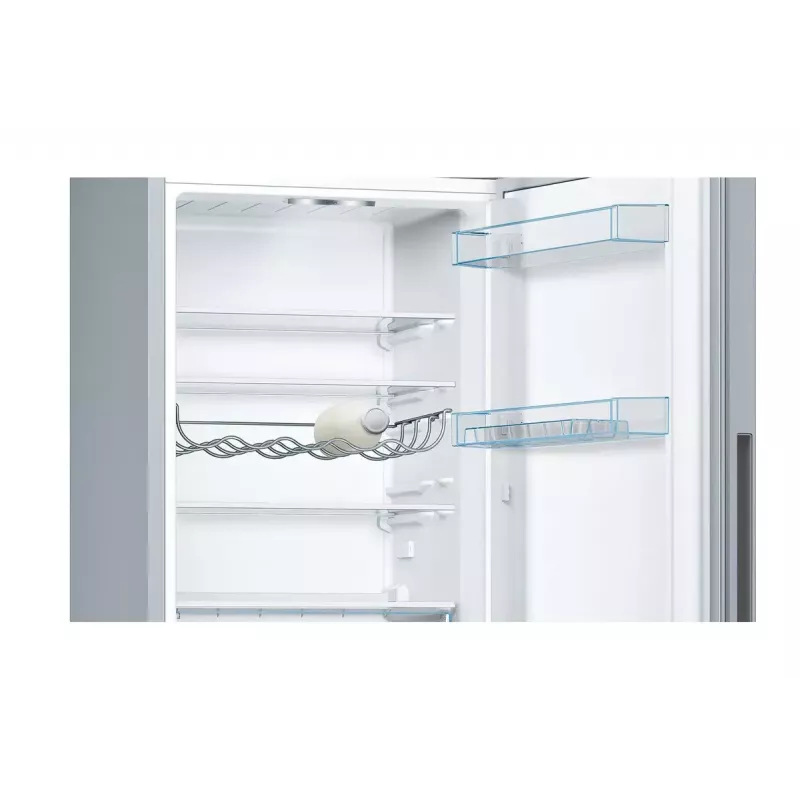 Frigorífico combi Bosch Serie 4 KGV33VLEA — independiente, acero inoxidable, 289 l de volumen total (195 l frigorífico / 94 l congelador), clase E, 176 cm