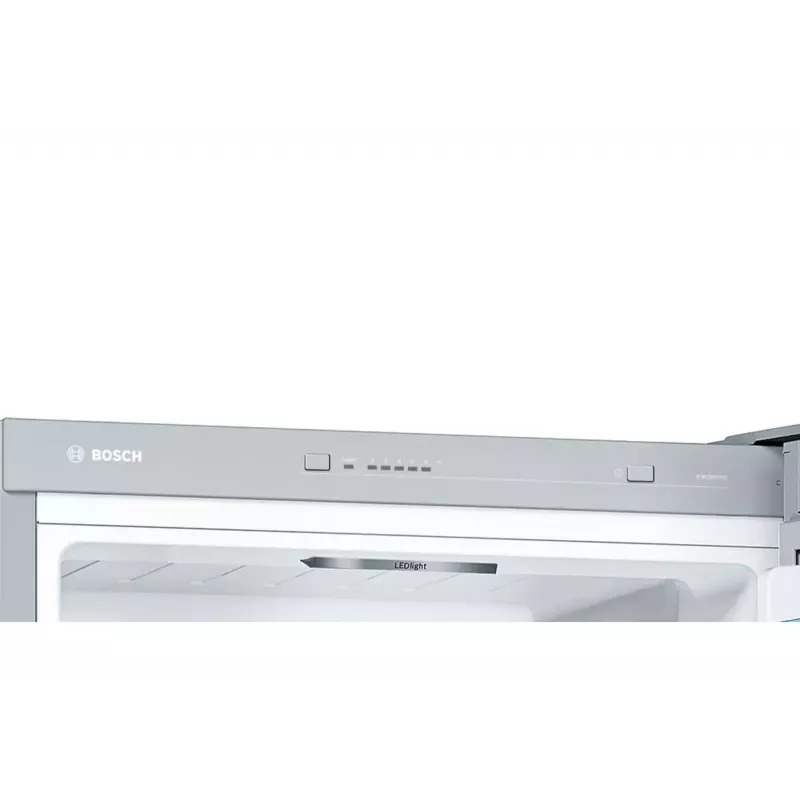Frigorífico combi Bosch Serie 4 KGV33VLEA — independiente, acero inoxidable, 289 l de volumen total (195 l frigorífico / 94 l congelador), clase E, 176 cm