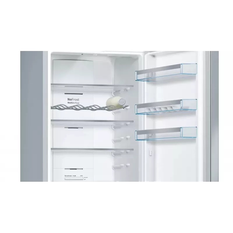 Frigorífico combi Bosch Serie 4 KGN397IEQ independiente 368 L acero inoxidable
