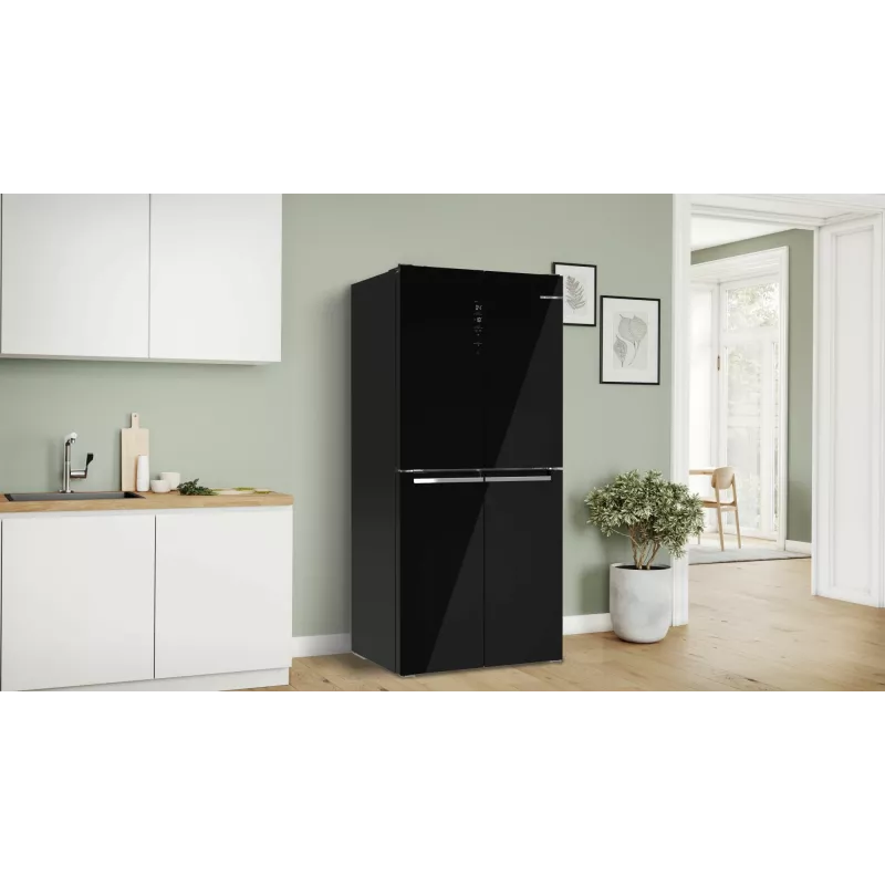 Frigorífico side-by-side Bosch Serie 4 KMC85LBEA, independiente, 547 l, negro
