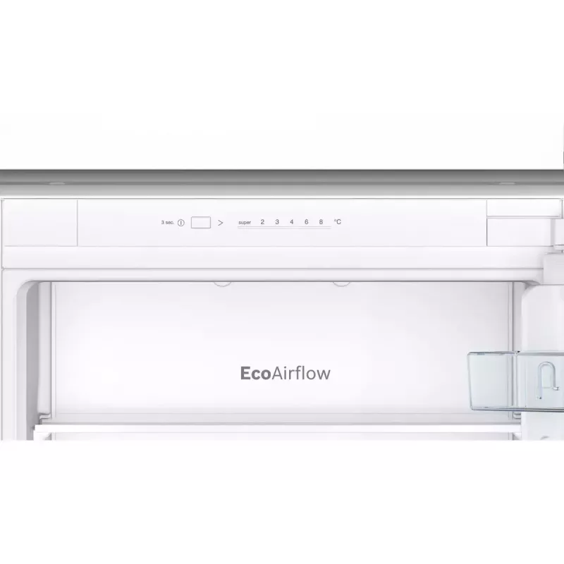 Frigorífico combi empotrable Bosch Serie 2 KIV86NSE0 — 267 L, congelador inferior, blanco, 177,2×54,1×54,8 cm, clase de eficiencia energética E