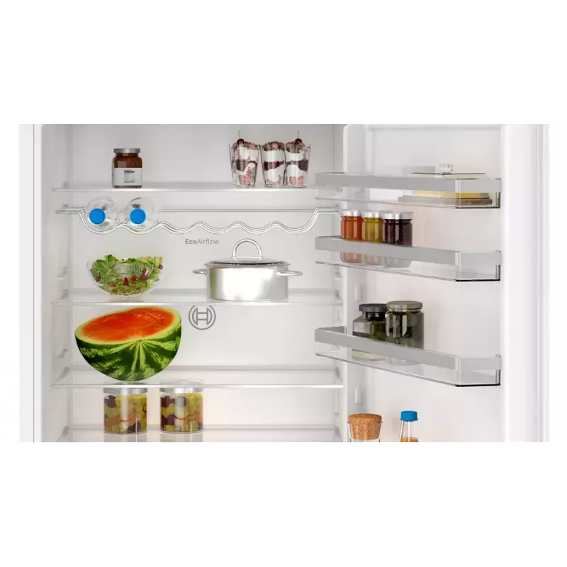 Frigorífico combi empotrable Bosch Serie 4 KBN96VFE0, 383 L total, frigorífico 285 L / congelador 98 L, congelador inferior, puerta reversible, blanco