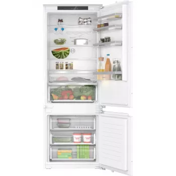Frigorífico combi empotrable Bosch Serie 4 KBN96VFE0, 383 L total, frigorífico 285 L / congelador 98 L, congelador inferior, puerta reversible, blanco