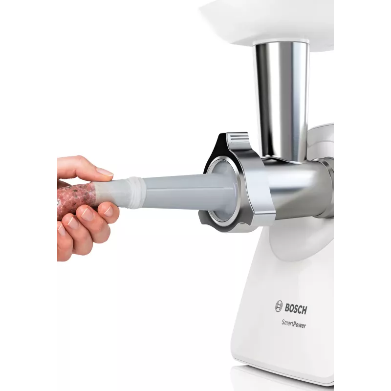 Picadora de carne Bosch MFW2520W 1500 W acero inoxidable, blanca
