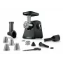 Picadora de carne Bosch Serie 4 MFWS440B 1900 W, negra, plateada