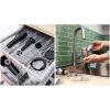 Picadora de carne Bosch Serie 4 MFWS440B 1900 W, negra, plateada