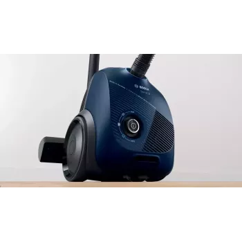 Aspirador de escoba Bosch Serie 2 BGBS2BU1T — 850 W, bolsa de 3,5 l, radio de acción de 8 m, azul