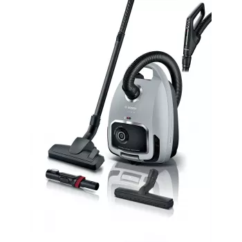Aspirador de escoba Bosch Serie 6 BGB6X330 — 600 W, HEPA 13, bolsa de 4 L, para suelos duros y alfombras, 6 kg, gris/negro