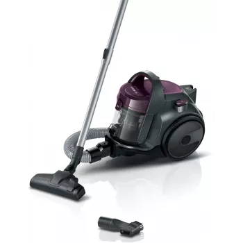 Aspirador de escoba Bosch BGC05AAA1 — 700 W, 1,5 l sin bolsa, HEPA 12, tubo telescópico de acero inoxidable, radio de acción de 9 m, gris