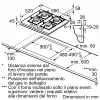 Placa de gas Bosch Serie 4 PNP6B6K40 negra de empotrar 60 cm gas 4 zona(s)