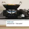 Placa de gas de empotrar Bosch PCH6A5I90 — 60 cm, acero inoxidable, 4 zonas de gas + 1 wok, Flame Select, soportes de hierro fundido