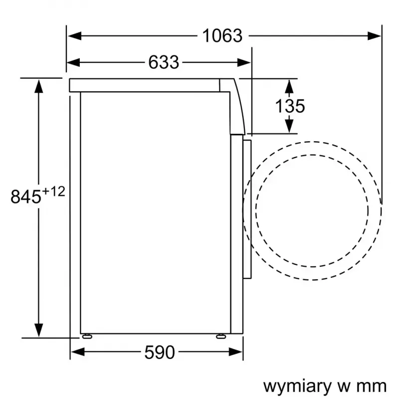 Lavadora Bosch WAN2827FPL de carga frontal 7 kg 1200 rpm A+++ blanca con indicador LED 598×845×590 mm