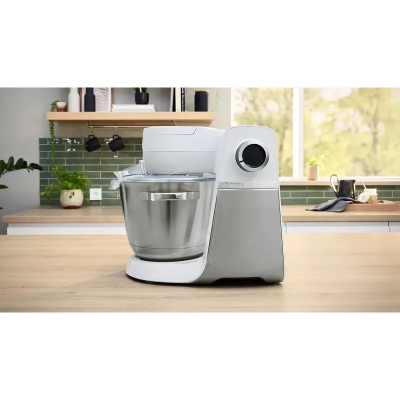 Bosch Serie 6 MUMS6EW22 robot de cocina, 1600 W, set de repostería, accesorio de batidora, blanco/acero inoxidable